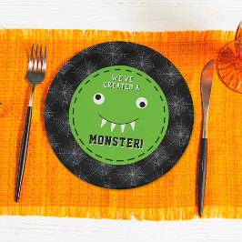 "Wir haben ein Monster geschaffen" Halloween-Kinde Pappteller