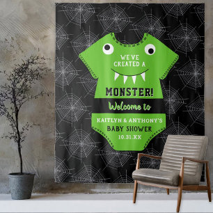 "Wir haben ein Monster geschaffen" Halloween-Kinde Wandteppich