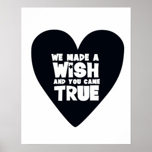 WIR HABEN EIN WÜNSCHES Kinderzimmer GEMACHT Poster