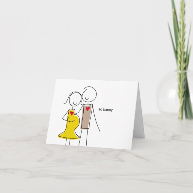Wir haben eine Baby-Ankündigung Ankündigung (Vorderseite)