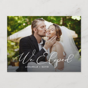 Wir haben eine elegante Hochzeit des Fotos ausgeru Postkarte