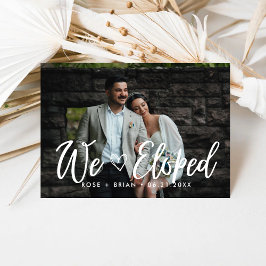 Wir haben eine elegante romantische Hochzeitskarte Ankündigung