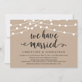 Wir haben eine verheiratete Einladung zum Hochzeit