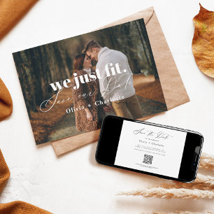 Wir haben einfach Spaß Minimal Gerettet unser Date Save The Date