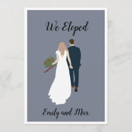 "Wir haben" einfache Hochzeitskarten Einladung