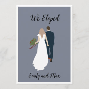 "Wir haben" einfache Hochzeitskarten Einladung