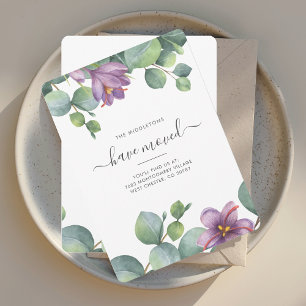 Wir haben Eukalyptus Greenery Botanical Moving Ankündigung