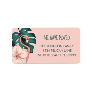 Wir haben Florida Flamingo Rücksendeadresse Adressaufkleber