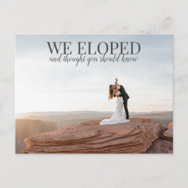 Wir haben Foto Save the Date gegossen Postkarte