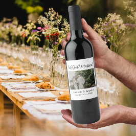 Wir haben geheiratet Photo Food and Beverage Label Weinetikett