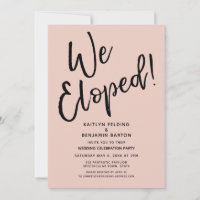 Wir haben gepflückt! Lässige Blush Post Hochzeit