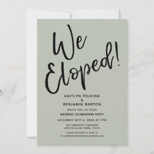 Wir haben gepflückt! Lässige Feier nach Hochzeiten Einladung
