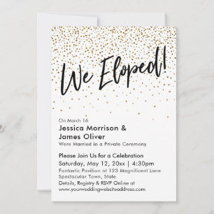 Wir haben gepflückt! Typografie & Imitate Gold Gli Einladung