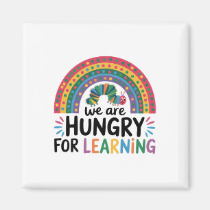 Wir haben Hunger auf Lernen Lustiger Lehrer Zurück Magnet