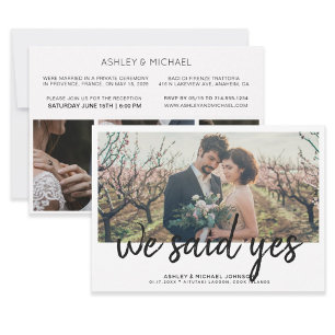 WIR HABEN JA GESAGT   Elopement 4 Photo Empfang nu Einladung