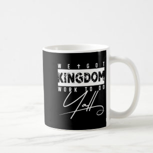Wir haben Königreichsarbeit zu tun, Leute, lustige Kaffeetasse
