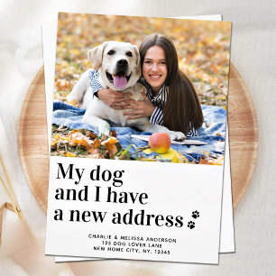 Wir haben meinen Hund in das neue Foto "Adresse Pe Ankündigung