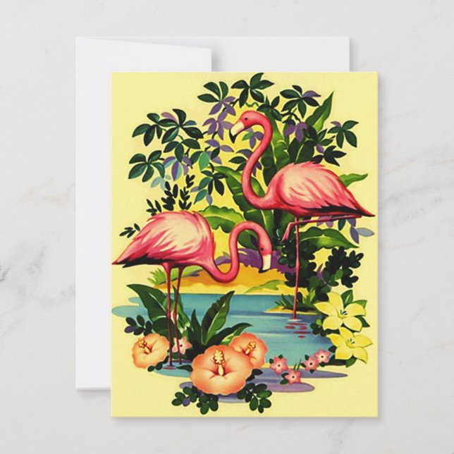 Wir haben mich bewegt Ankündigung Flamingos Pool-S (Vorderseite)