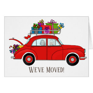 Wir haben Moved Christmas anpassbare Fotokarte