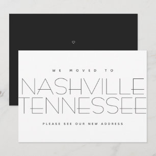 Wir haben Nashville Tennessee Modern New Zuhause Ankündigung