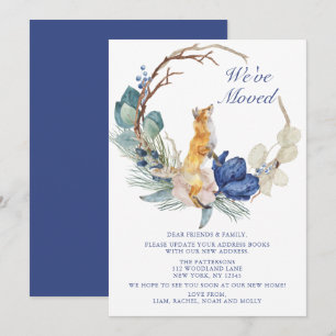 Wir haben Niedlichen Holzfuchs mit Aquarellblumen 