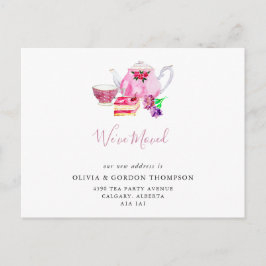 Wir haben Niedliches Set Wasserfarbener Tee Postkarte