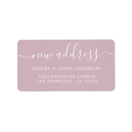 Wir haben Pastel Lila New Address Label verschoben Adressaufkleber