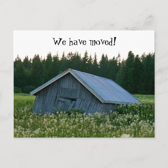 Wir haben Postkarte bewegt (Vorderseite)