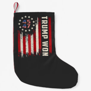 Wir haben TRUMP INAUGURATION Amerikanische Flagge  Kleiner Weihnachtsstrumpf