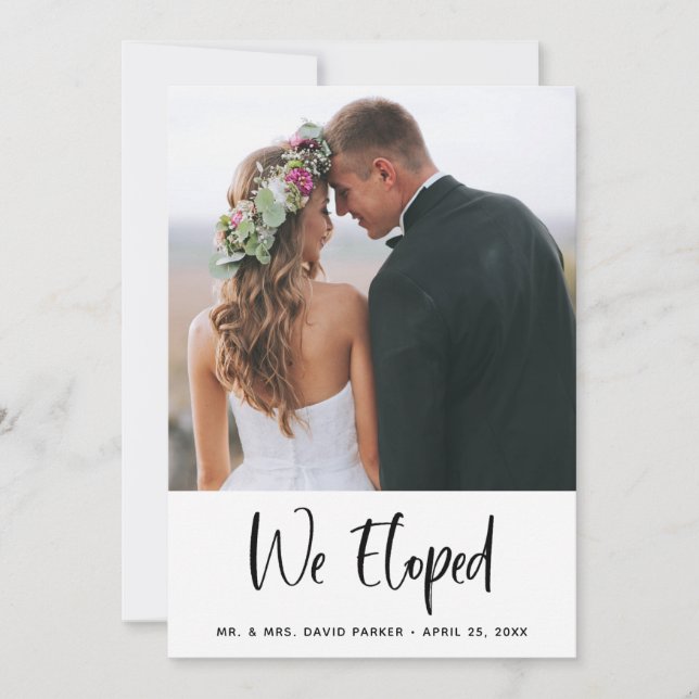 Wir haben uns | Ankündigung von Hochzeiten im Foto (Vorderseite)