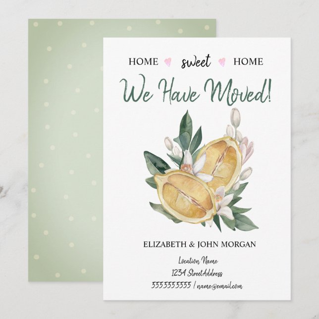 Wir haben uns bewegt, Lemons Polka Dots (Vorne/Hinten)