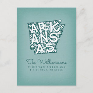 Wir haben uns bewegt   Neue Adresse   Arkansas Postkarte