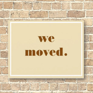 Wir haben uns bewegt! Neue Postkarte