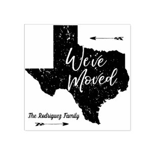 Wir haben uns bewegt - Texas Gummistempel