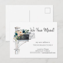 Wir haben uns bewegt, Wasserfarbe Mailbox Blue Blu