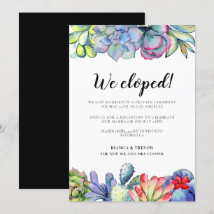Wir haben uns entwickelt! Kakteen Hochzeitserkläru Einladung