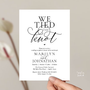 Wir haben uns getraut, moderne klassische Hochzeit Einladung