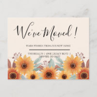 Wir haben Vintage Sonnenblume verschoben Postkarte