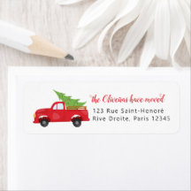 Wir haben Weihnachts Red Truck New Zuhause Holiday