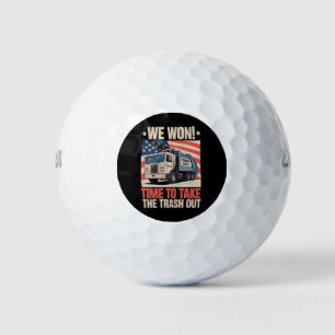 Wir haben Zeit gewonnen, um den Müll rauszubringen Golfball