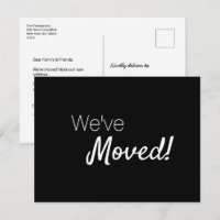 Wir haben Zuhause Modern Typografy Custom Announce