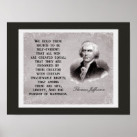 Wir halten diese Wahrheiten - Thomas Jefferson Zit