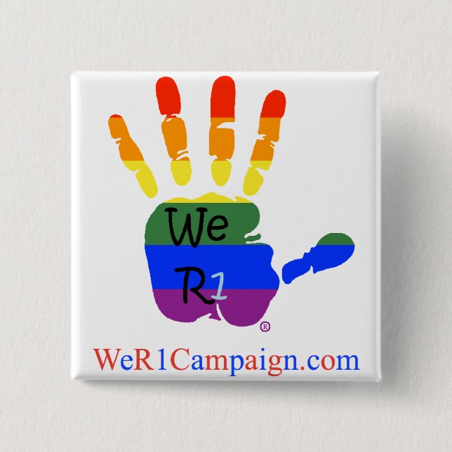 Wir Handknopf des Regenbogen-R1 Button (Vorderseite)