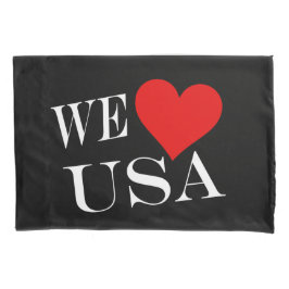 Wir Heart USA WT Pccnt Kissenbezug