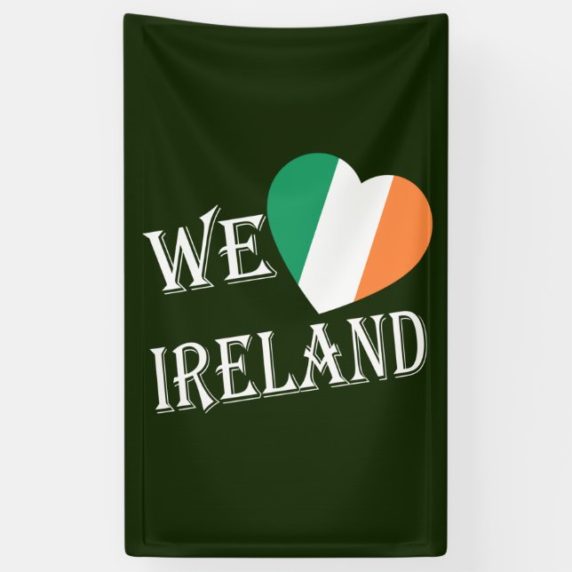 Wir Heartflag Ireland wt v bncnt Banner (Vertikal)