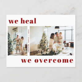 Wir heilen uns über das Weihnachtsfest im Maroon-F Postkarte
