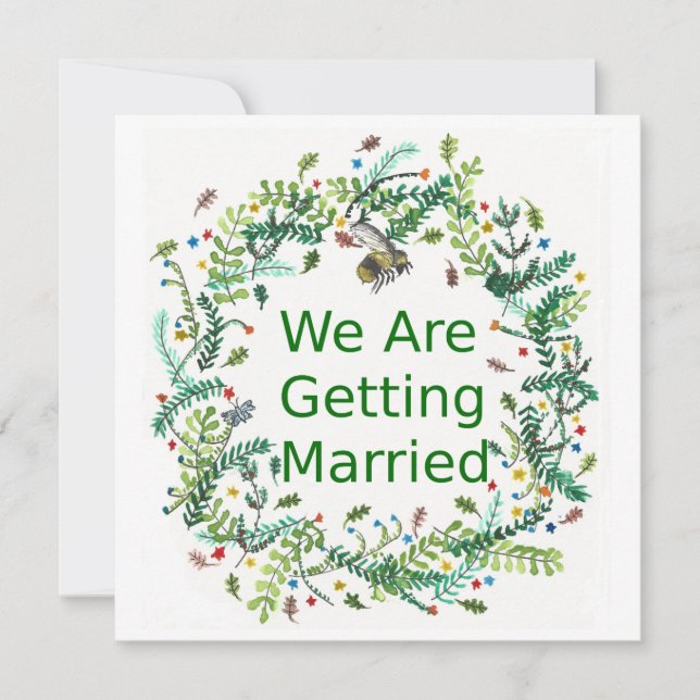 Wir heiraten einladung (Vorderseite)