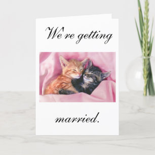Wir heiraten. Hochzeitseinladung Einladung