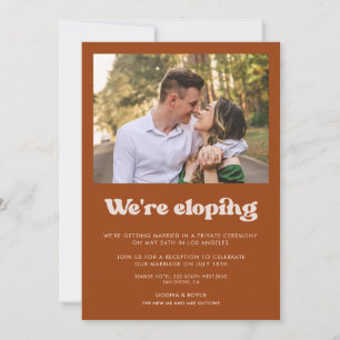 Wir heiraten im kleinen Rahmen mit stilvollem verb Einladung