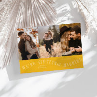 Wir heiraten Multi-Foto Gelb